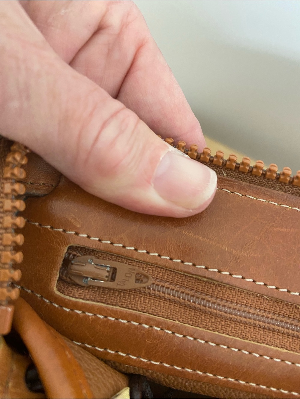 Dooney & Bourke Chestnut Brown Pebbled Leather Satchel - Picture 11 of 15